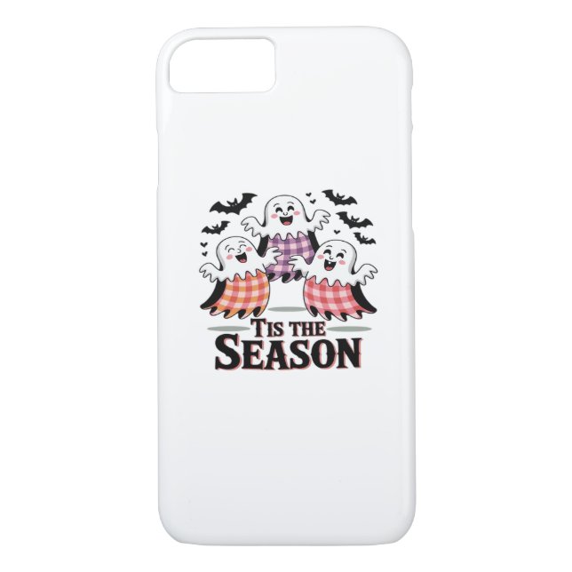 Tis The Season Checkered Halloween Case-Mate iPhone Hülle (Rückseite)
