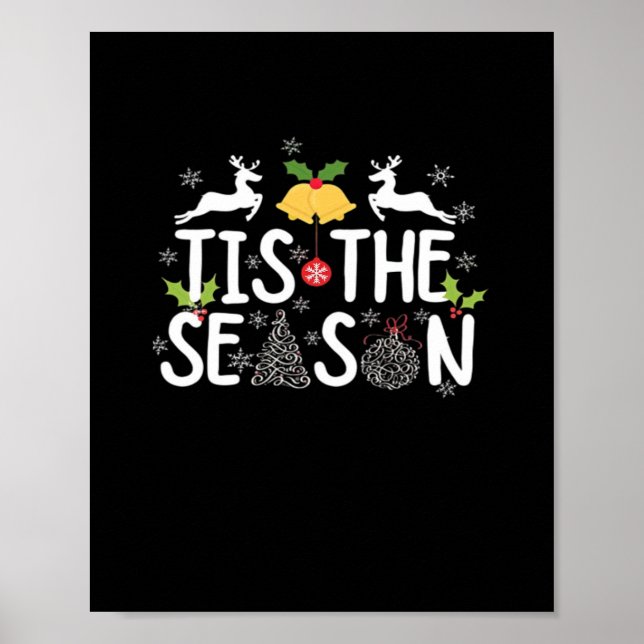 Tis The Season Classic Minimal Clean Poster (Vorne)