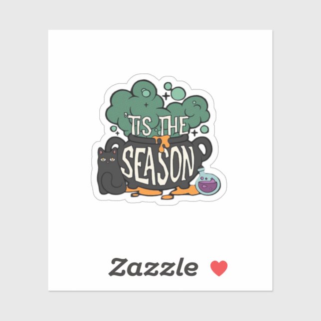 Tis The Season Classic Minimal Simple Aufkleber (Blatt)