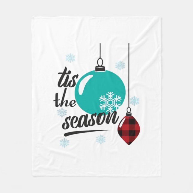 Tis The Season Classic Retro Clean Fleecedecke (Vorderseite)