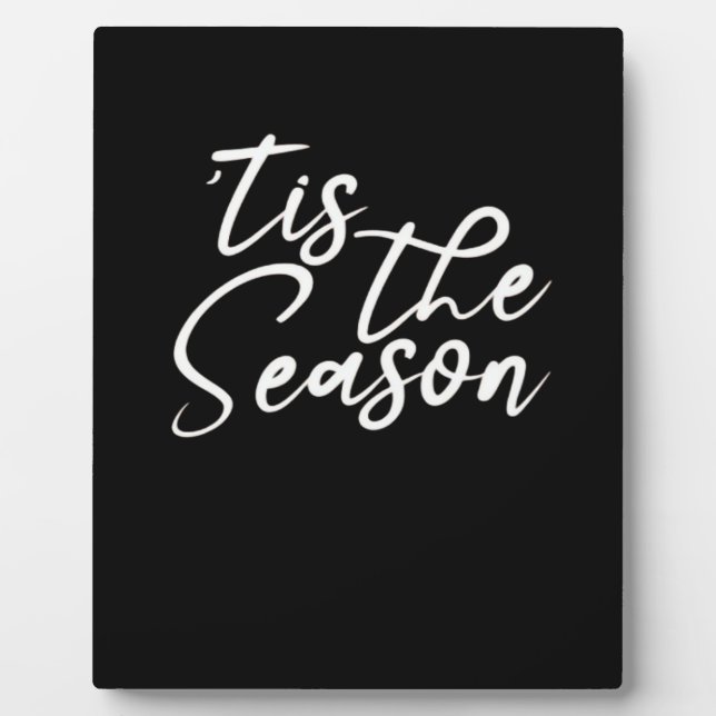 Tis The Season Classical Design Fotoplatte (Vorderseite)