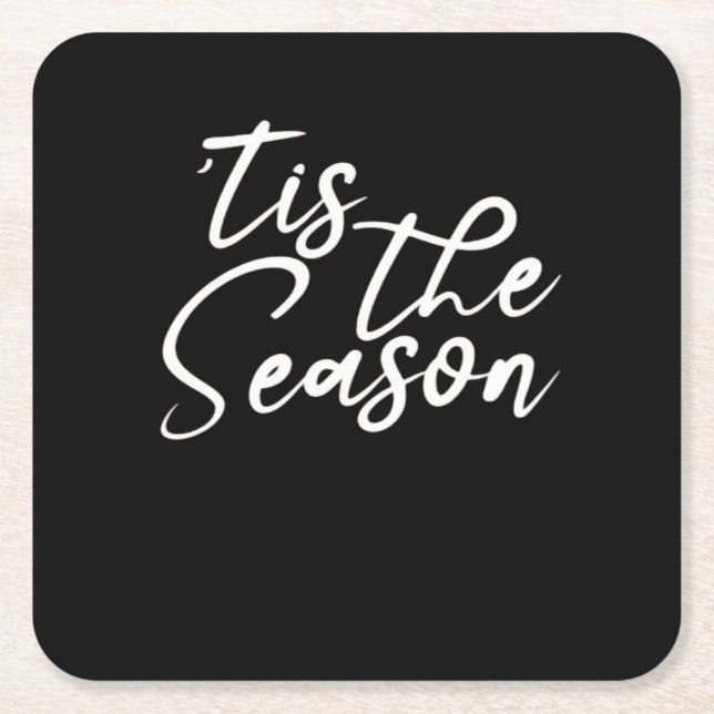 Tis The Season Classical Design Rechteckiger Pappuntersetzer (Vorderseite)