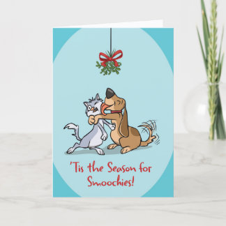’Tis The Season For Smoochies (Blank Inside) Card Karte