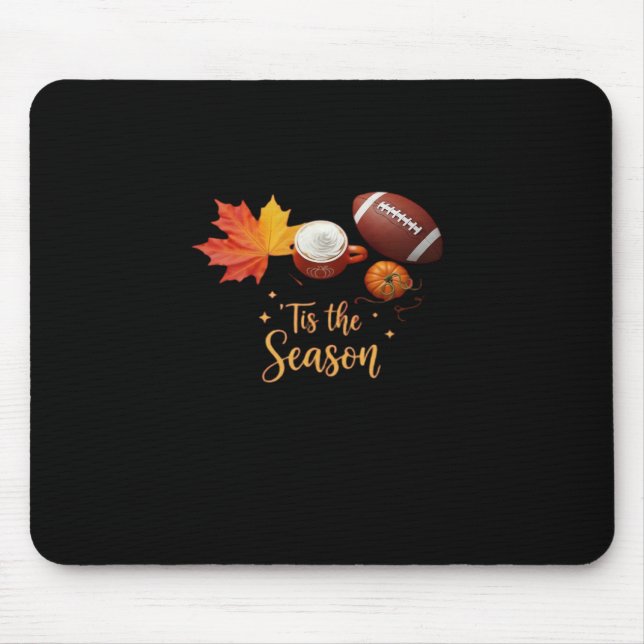 Tis The Season Halloween Retro Design Mousepad (Vorne)