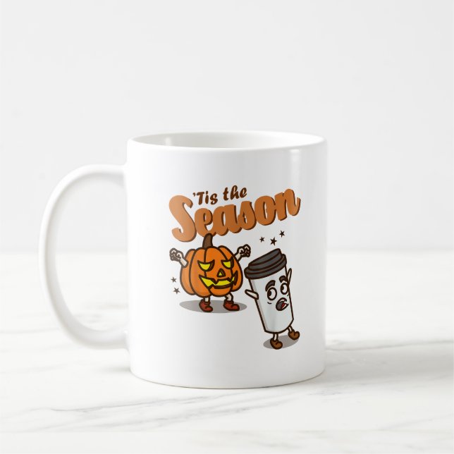 Tis The Season Hate Pumpkin Spice Latte Halloween  Kaffeetasse (Links)