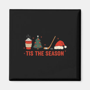 Tis The Season Hockey Weihnachten Magnet