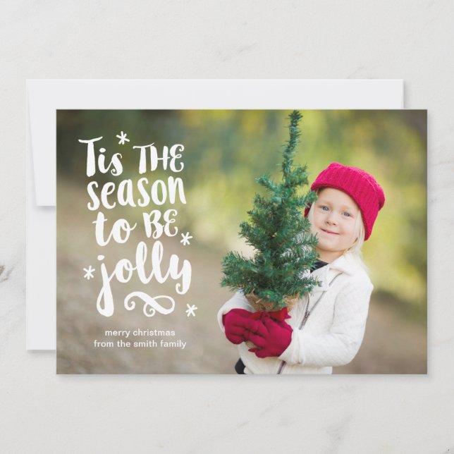 'Tis the Season Holiday Carte photo (Devant)