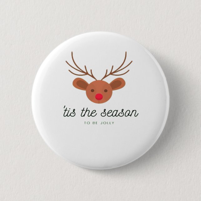 Tis The Season Klassische Kreative Kunst Button (Vorderseite)