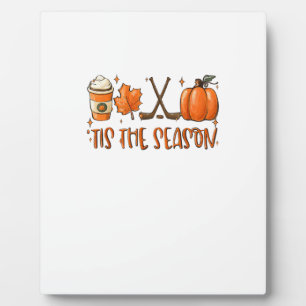 Tis The Season Kürbis-Latte Herbstlaub Thanksgivin Fotoplatte