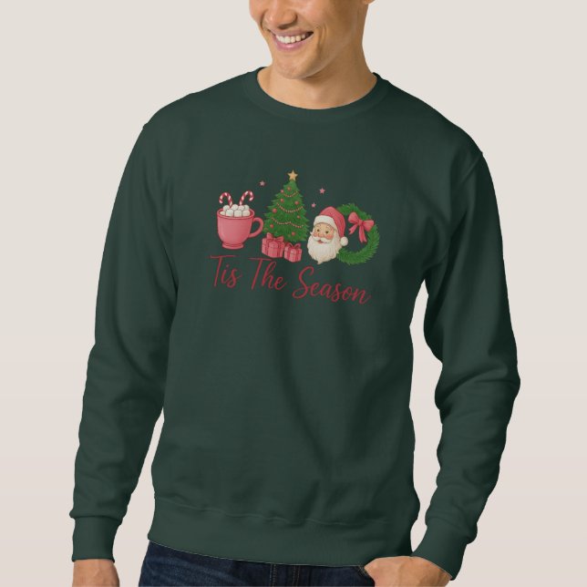 Tis the Season Merry Christmas Festive Sweatshirt (Vorderseite)