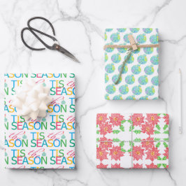 Tis the Season Multi-Design-Geschenkpapier Geschenkpapier Set