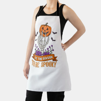 Tis The Season To Be Spooky Skeleton Hand Hallowee Schürze