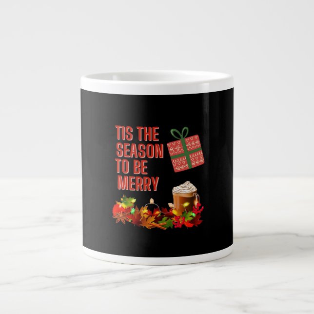 Tis The Season To Merry Aesthetic Unique Jumbo-Tasse (Vorderseite)