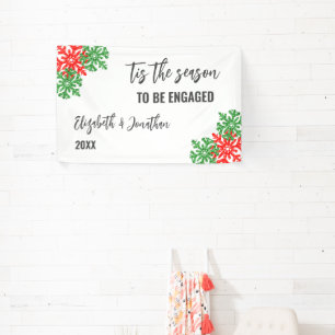 Tis The Season Weihnachts-Verlobungsfeier Banner