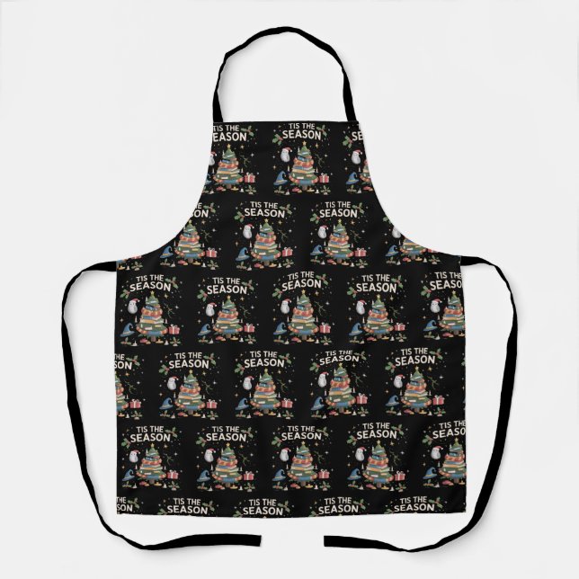 Tis the Season Wizard School Christmas Cozy Magic Schürze (Vorderseite)