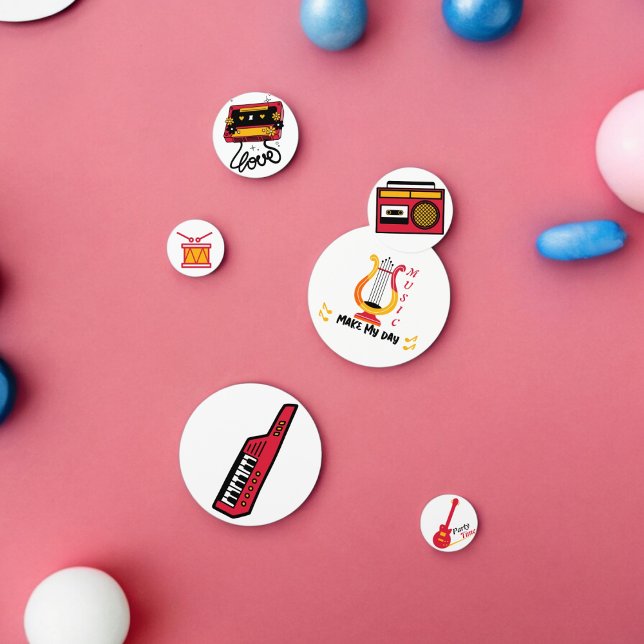 Tisch Confetti für Musikinstrumente Konfetti (music instruments party confetti,kids birthday party,baby shower,graduation,night party, throw fun)