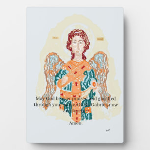 Tisch Easel & Leinwand : Archangle Gabriel , Gebet Fotoplatte