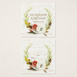 Tisch Escort Fall Leaf Wreath Floral BOHO