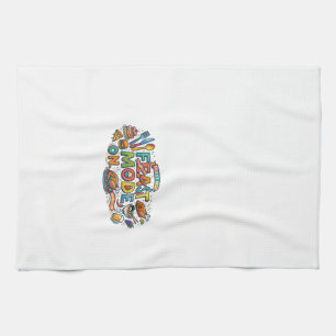 Tisch-Modus Ein Lustiges Foodie-Grafik-T-Shirt Geschirrtuch