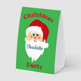 Tisch-Sign aus Papier für den Weihnachtsmann in Fo Tischaufsteller