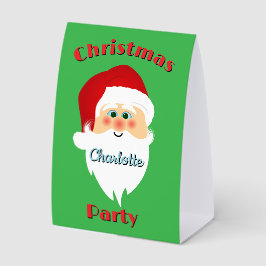 Tisch-Sign aus Papier für den Weihnachtsmann in Fo Tischaufsteller