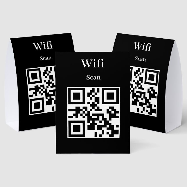 Tisch-Tent-Schild QR-Code Tischaufsteller (In Situ (Mehrfachansicht))