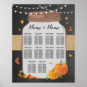 Tisch Wedkin Fall Chalk Poster Sitzplatz