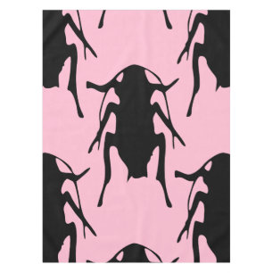 Tischdecke aus rosa Schokolade