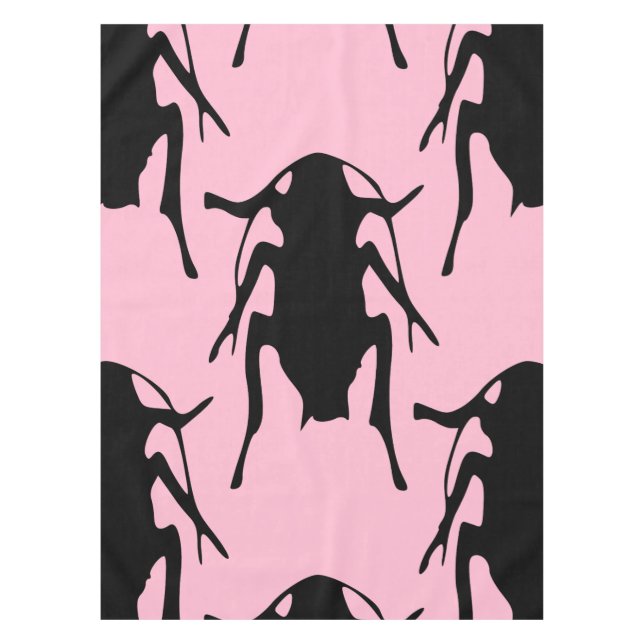 Tischdecke aus rosa Schokolade (Vorderseite)