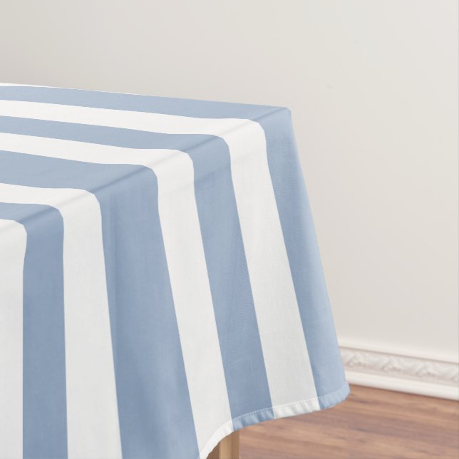 Tischdecke Blau & Weiß gestreift (Beispiel)