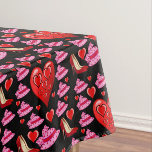 Tischdecke für den Valentinstag