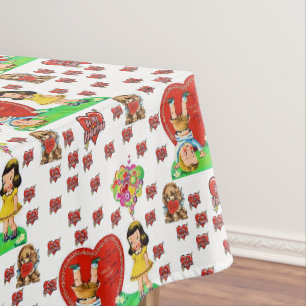 Tischdecke für den Valentinstag