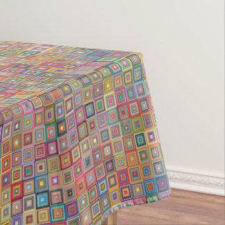 Tischdecke mit abstraktem Muster aus der Mitte des