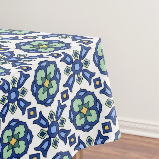 Tischdecke mit Fliesendesign aus den 1920er Jahren (Beispiel)