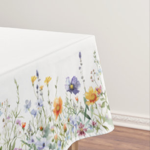 Tischdecke mit Wildblumen