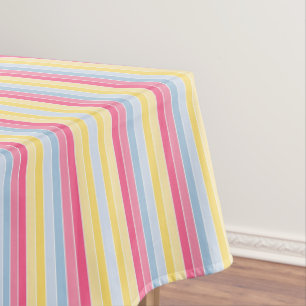 Tischdecke Pastellstreifen