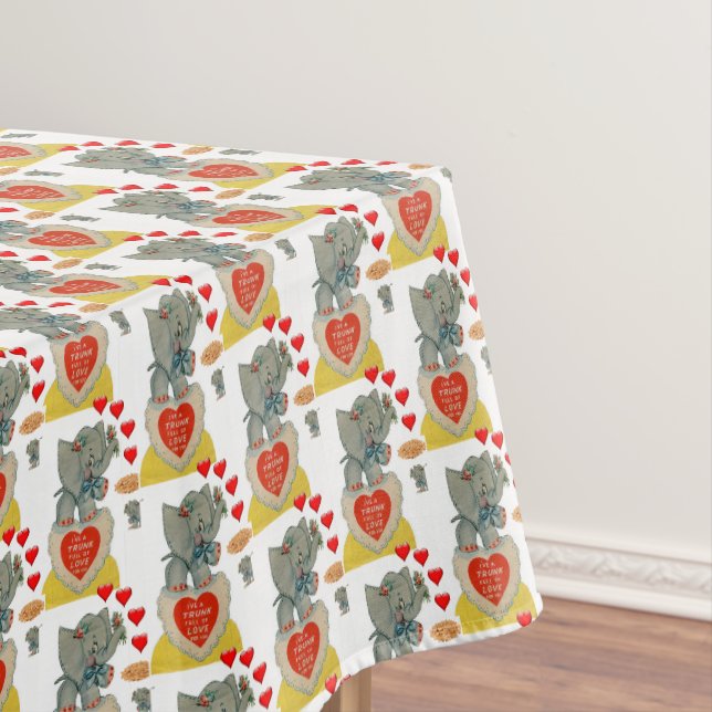 Tischdecke Valentinstag Elefant (Beispiel)