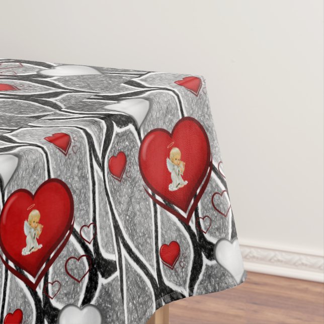 Tischdecke Valentinstag Engel (Beispiel)