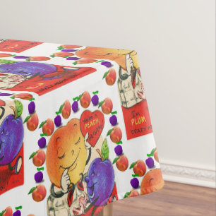 Tischdecke Valentinstag Pfirsiche Pflaumen