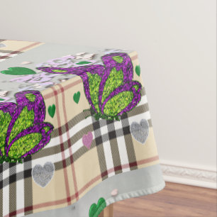 Tischdecke Valentinstag Schmetterling