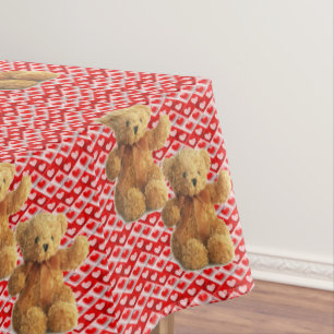 Tischdecke Valentinstag Teddybär