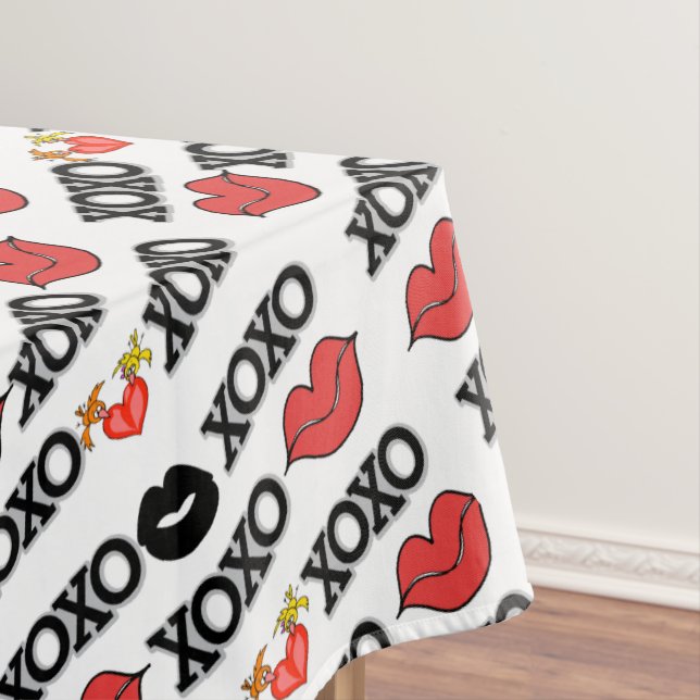 Tischdecke Valentinstag Xoxo (Beispiel)