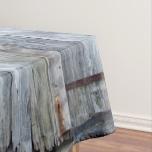 Tischdecke Weiß Wäsche Holz Scheunentor Landhaus R