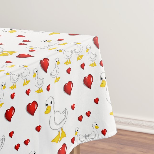 Tischdecke zum Valentinstag (Beispiel)