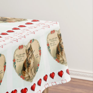 Tischdecke zum Valentinstag