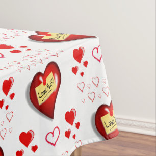 Tischdecke zum Valentinstag