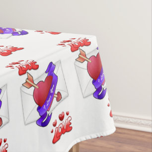 Tischdecke zum Valentinstag