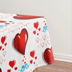 Tischdecke zum Valentinstag