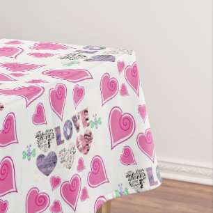 Tischdecke zum Valentinstag