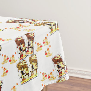 Tischdecke zum Valentinstag